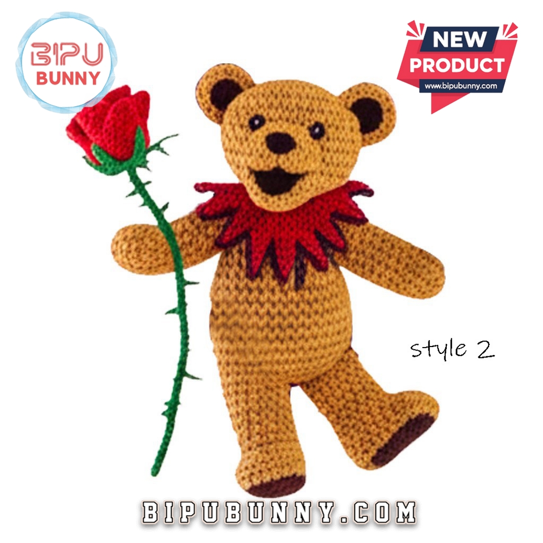 Grateful Dead Emotional Support Crochet Doll Grateful Dead Emotional Support Crochet Doll