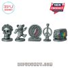 Five Grateful Dead themed metal game tokens!