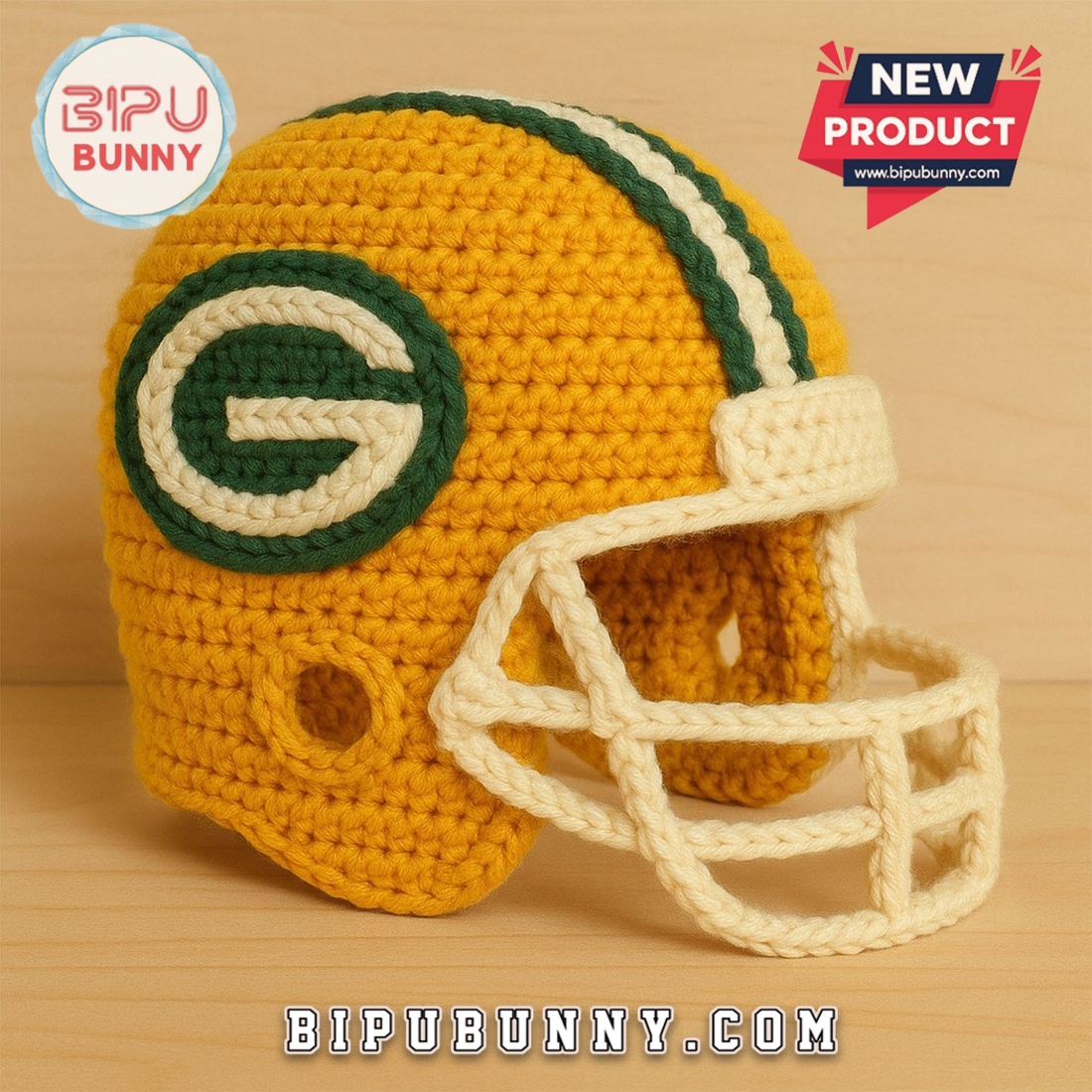 Green Bay Packers Emotional Support Crochet Doll Green Bay Packers Emotional Support Crochet Doll