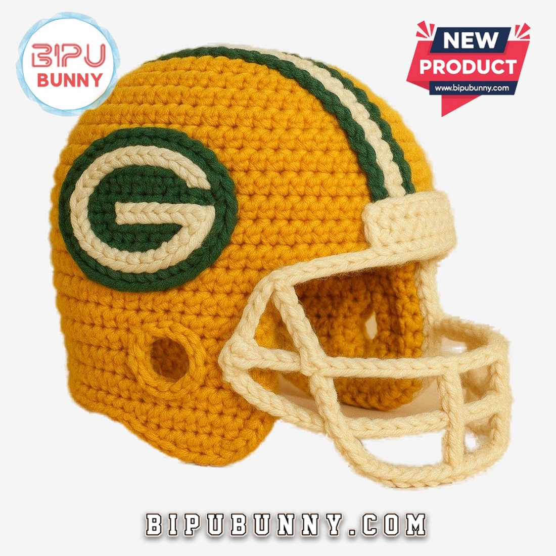 Green Bay Packers Emotional Support Crochet Doll Green Bay Packers Emotional Support Crochet Doll