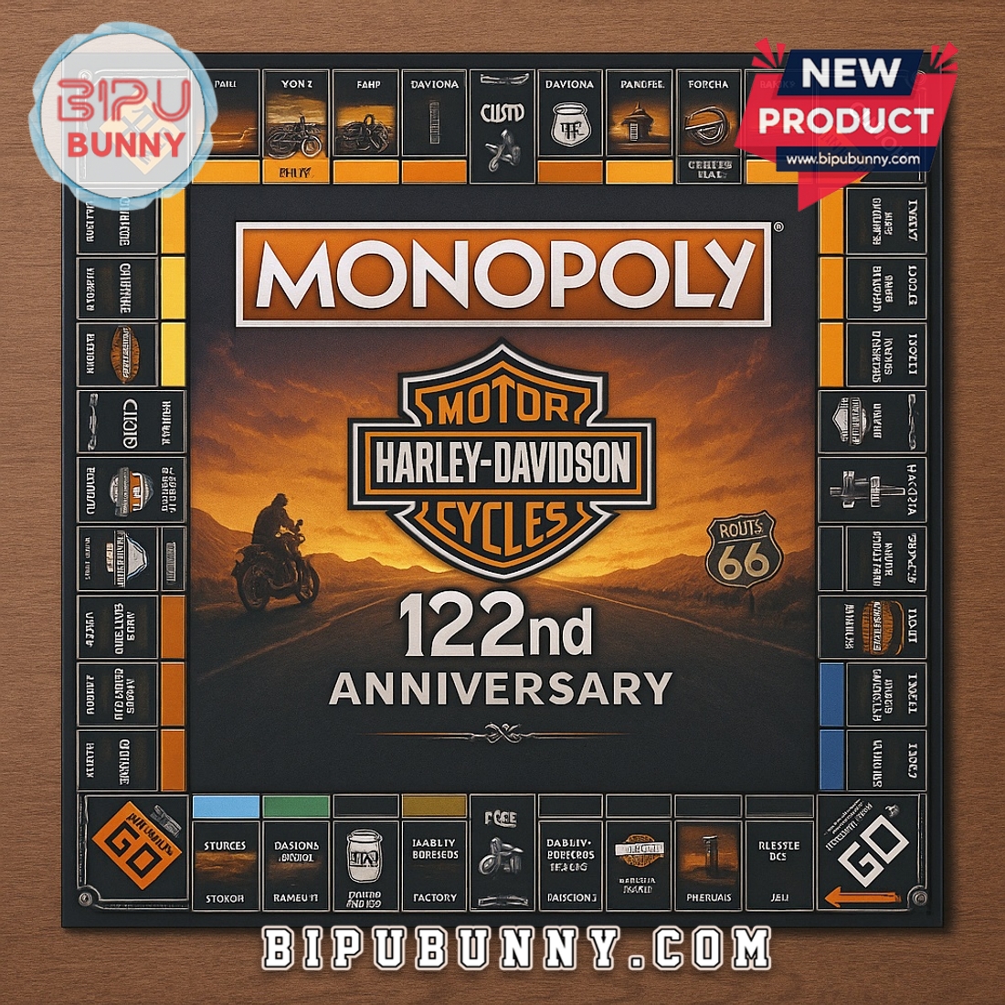 Harley-Davidson Monopoly Board Game Harley-Davidson Monopoly Board Game