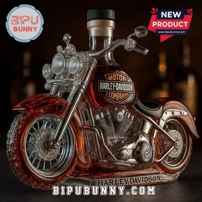Harley-Davidson Motor Whiskey Bottle