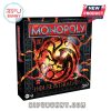 Box cover of House of the Dragon Monopoly game featuring a fiery dragon design.