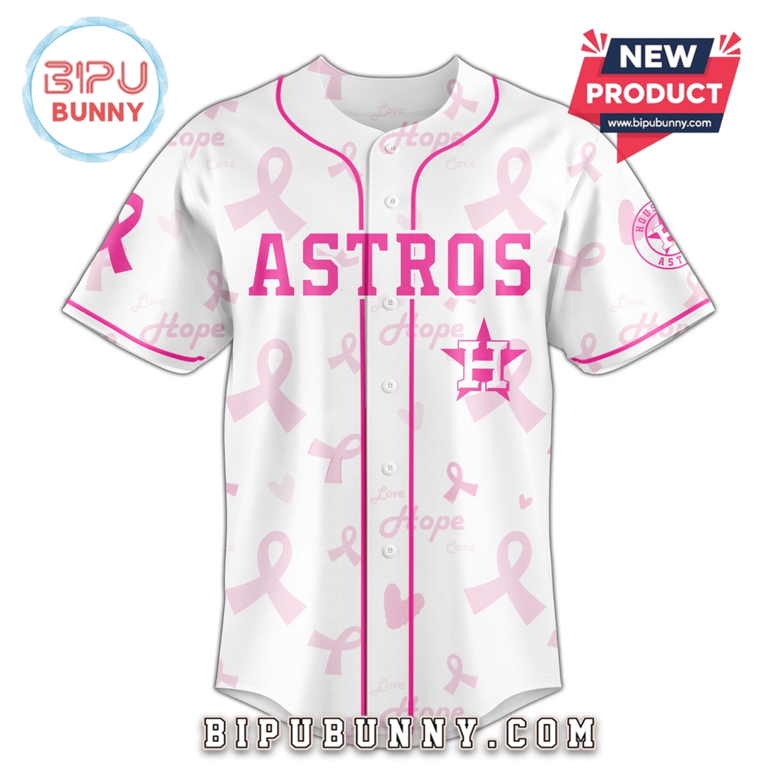 Houston Astros x Breast Cancer Awareness Baseball Jersey Houston Astros x Breast Cancer Awareness Baseball Jersey