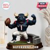 Texans mascot figure in a clean home décor environment.