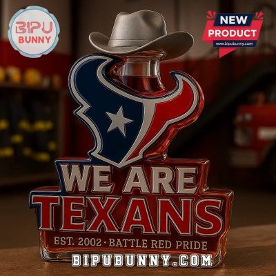 Houston Texans We Are Texans Whiskey Bottle