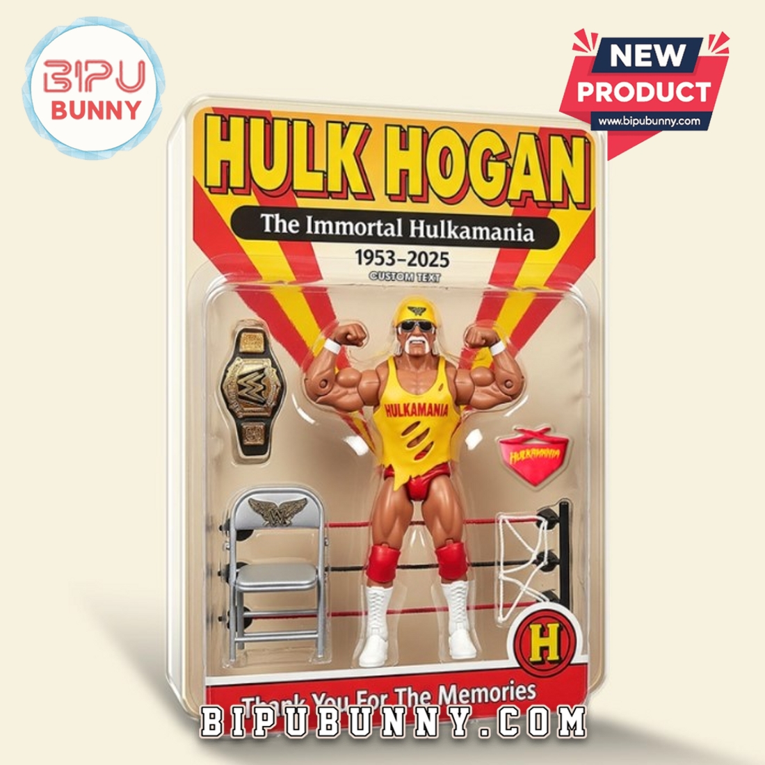 Hulk Hogan 1953–2025 Limited Edition Acrylic Plaque Hulk Hogan 1953–2025 Limited Edition Acrylic Plaque