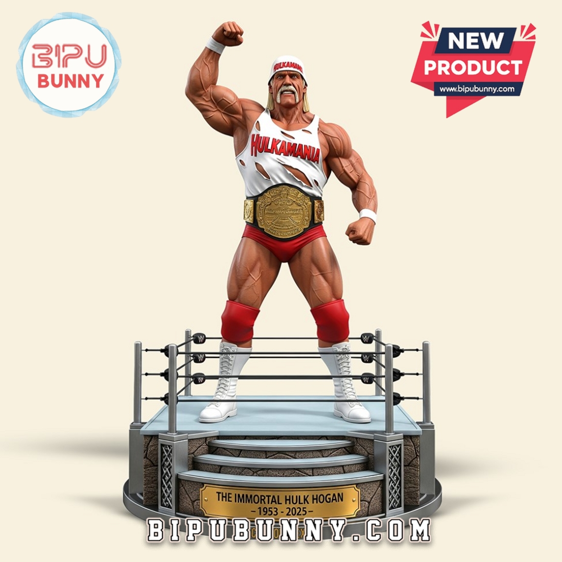 Hulk Hogan 1953–2025 Memorial Edition Acrylic Plaque Hulk Hogan 1953–2025 Memorial Edition Acrylic Plaque