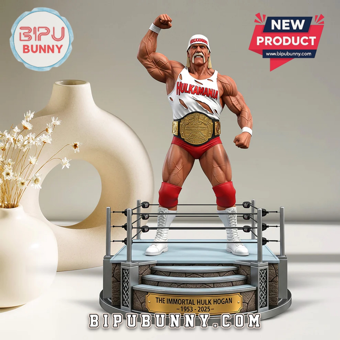 Hulk Hogan 1953–2025 Memorial Edition Acrylic Plaque Hulk Hogan 1953–2025 Memorial Edition Acrylic Plaque