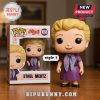 Funko Pop figure of Ethel Mertz in purple dress with I Love Lucy box.