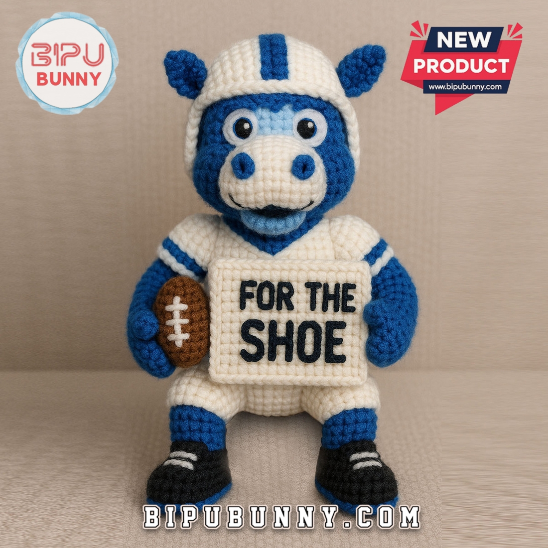 Indianapolis Colts Emotional Support Crochet Doll Indianapolis Colts Emotional Support Crochet Doll
