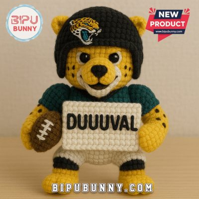 Jacksonville Jaguars Emotional Support Crochet Doll Jacksonville Jaguars Emotional Support Crochet Doll