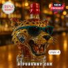Jaguar head whiskey bottle in Style 4 with red cap and sunglasses.