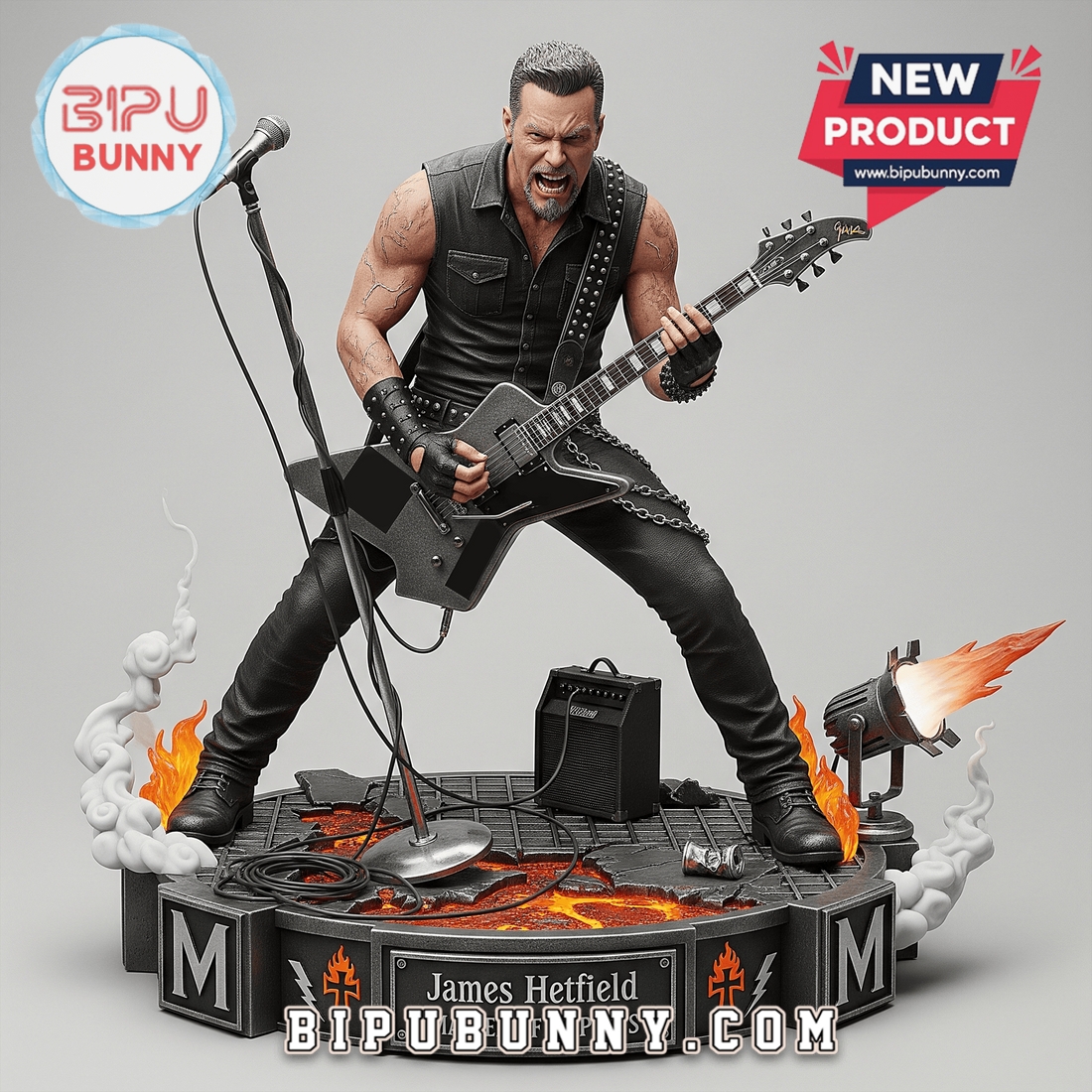 James Hetfield Acrylic Block Display Gift For Fan James Hetfield Acrylic Block Display Gift For Fan