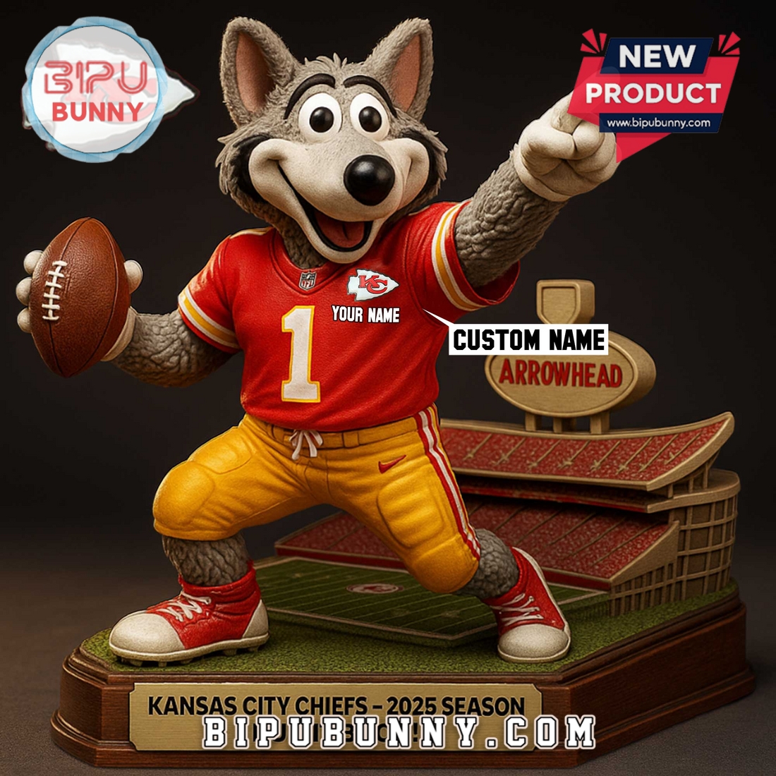 Kansas City Chiefs Acrylic Standee Figures Kansas City Chiefs Acrylic Standee Figures