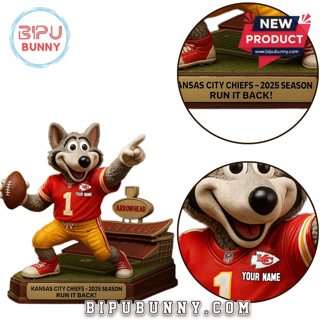 Kansas City Chiefs Acrylic Standee Figures Kansas City Chiefs Acrylic Standee Figures