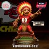 Kansas City Chiefs mascot figurine with red jersey and customizable name and number.