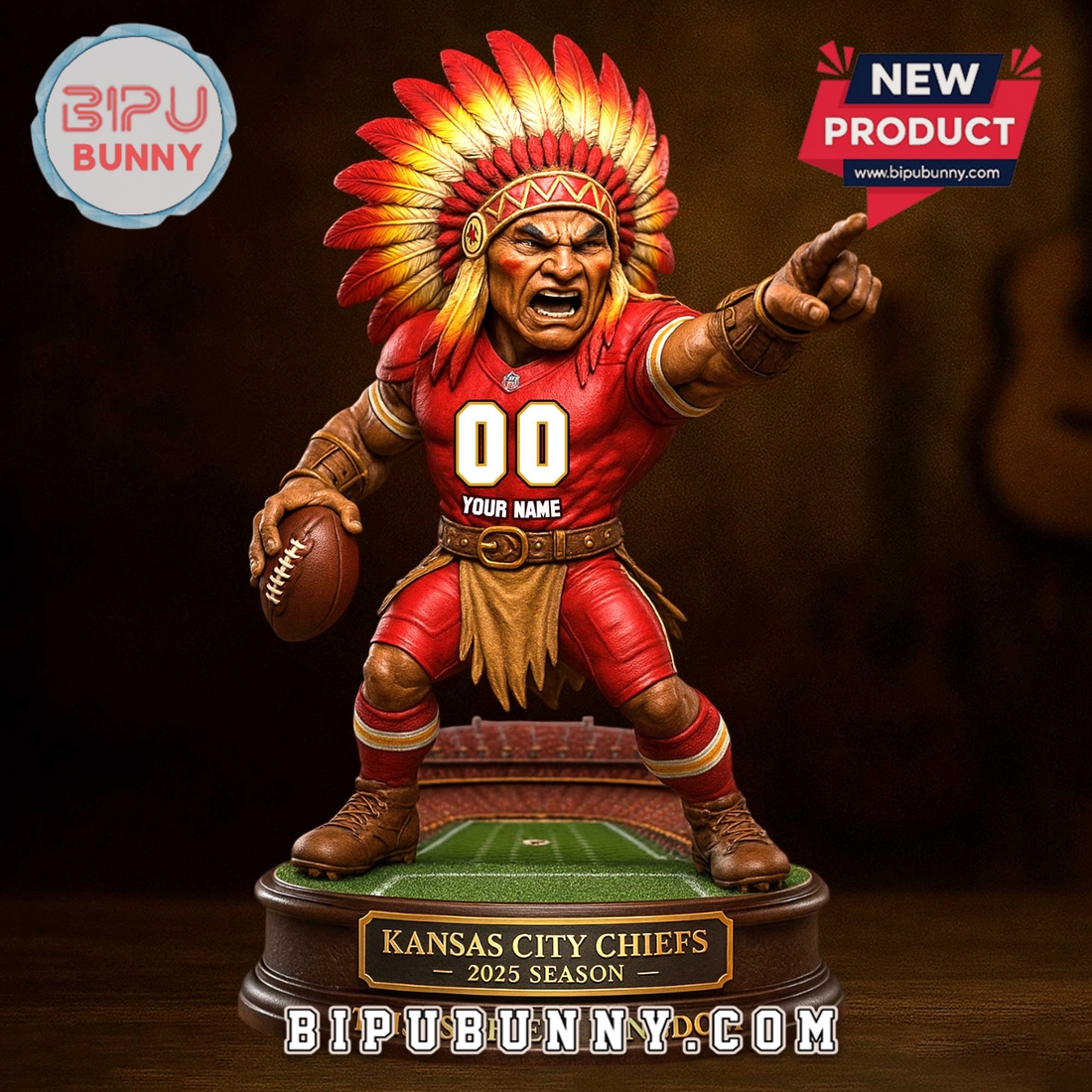 Kansas City Chiefs Custom Acrylic Standee Figures Kansas City Chiefs Custom Acrylic Standee Figures