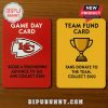 The game board for the Kansas City Chiefs Monopoly game!