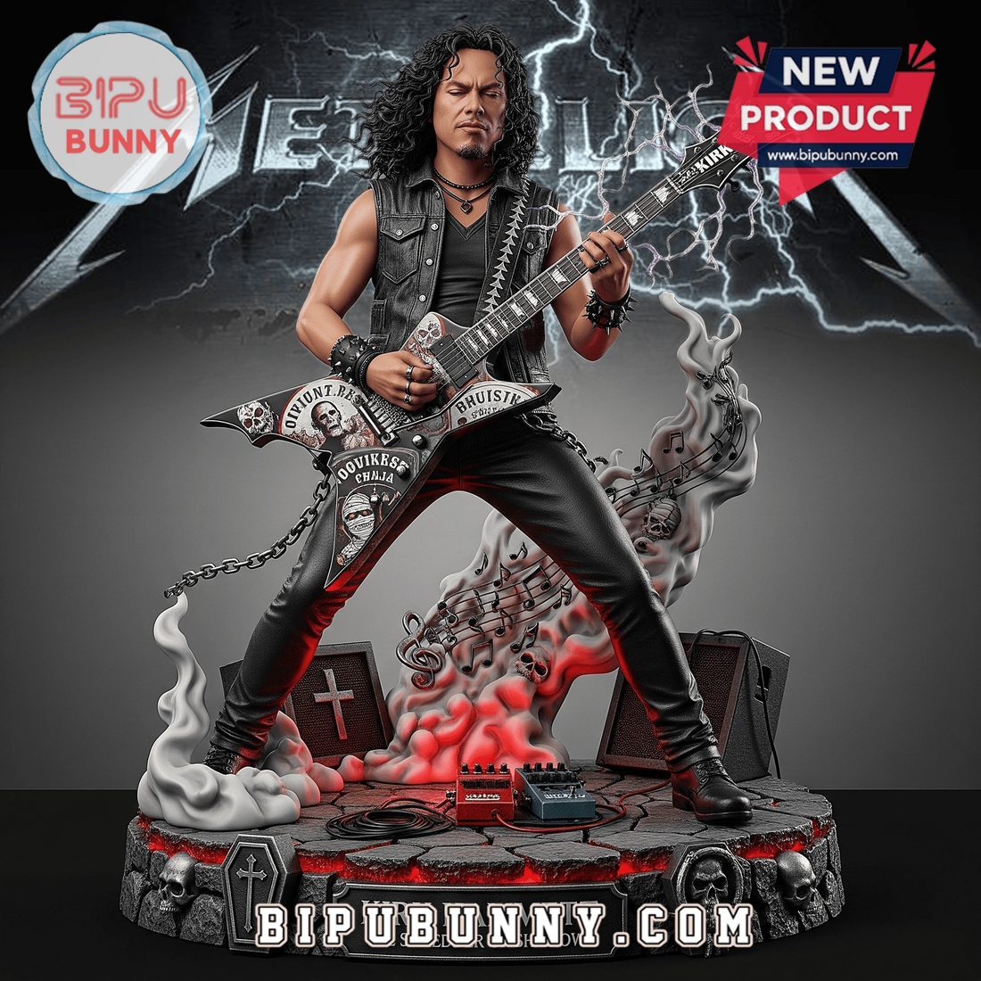 Kirk Hammett Acrylic Block Display Gift For Fan Kirk Hammett Acrylic Block Display Gift For Fan