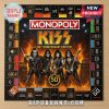 KISS Monopoly game board featuring rock and roll locations and iconic band imagery.