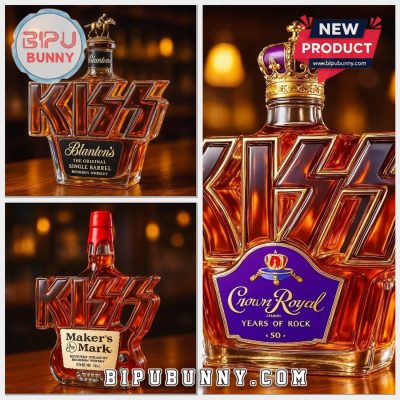 KISS 50th Anniversary Whiskey Bottle