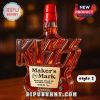 Close-up of the KISS Maker’s Mark whiskey bottle, Style 2.