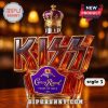 Close-up of the KISS Crown Royal whiskey bottle, Style 3.