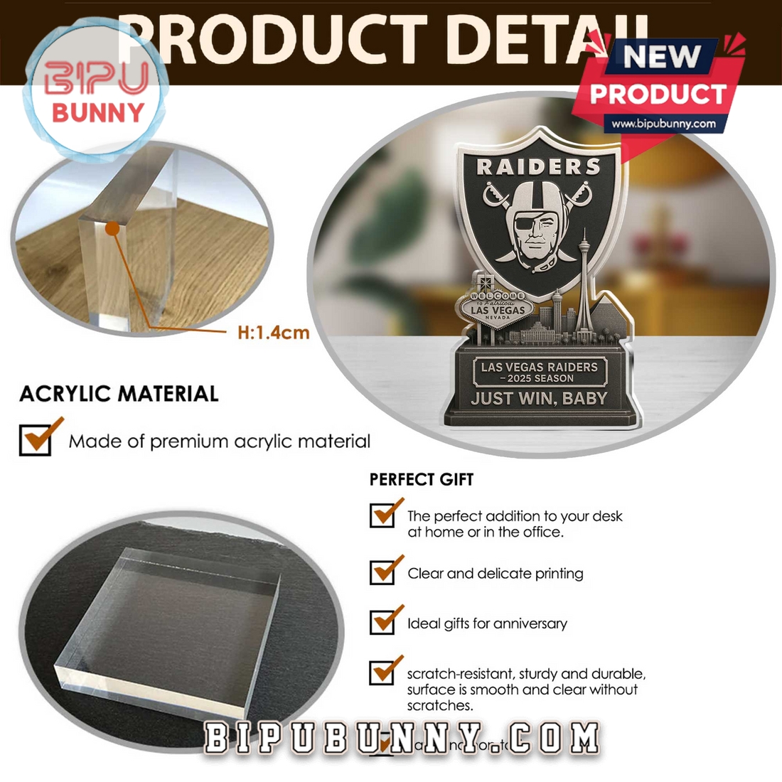 Las Vegas Raiders Acrylic Standee Figures Las Vegas Raiders Acrylic Standee Figures