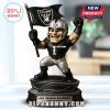 Personalized Raiders mascot figure displayed in bright, modern interior.