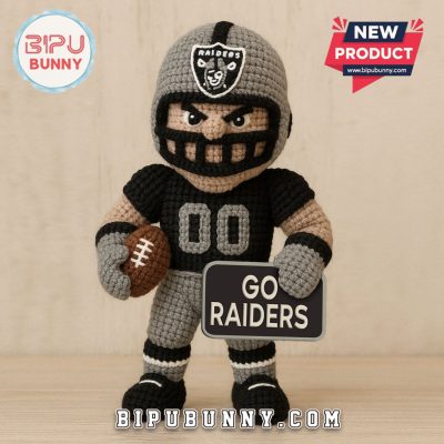 Las Vegas Raiders Emotional Support Crochet Doll