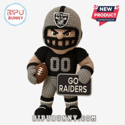 Las Vegas Raiders Emotional Support Crochet Doll