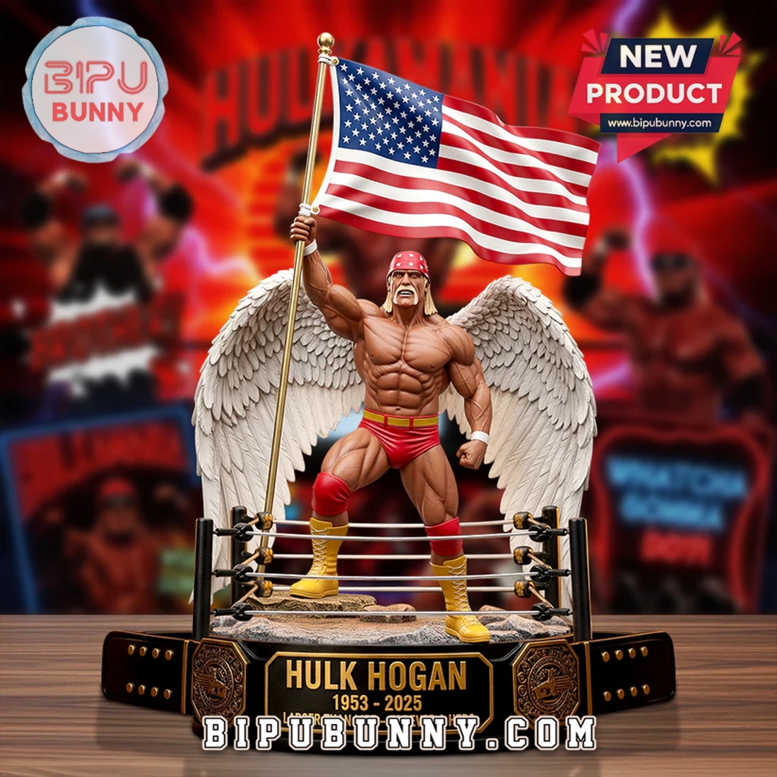 Legend Tribute Hulk Hogan 1953 – 2025 Acrylic Plaque Legend Tribute Hulk Hogan 1953 – 2025 Acrylic Plaque