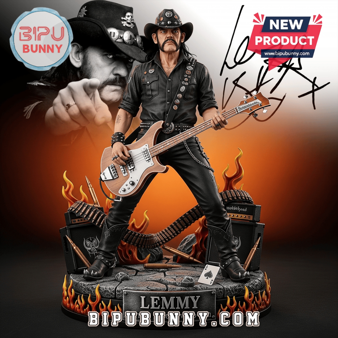 Lemmy Acrylic Block Display Gift For Fan Lemmy Acrylic Block Display Gift For Fan