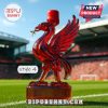 Red glass Liver Bird decanter 