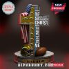 Personalized cross featuring the Los Angeles Chargers logo, American flag, and Bible verse 