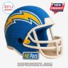 Isolated crocheted blue and yellow football helmet!