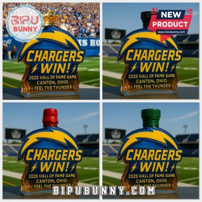 Los Angeles Chargers Hall of Fame Game Whiskey Bottle