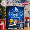 Dodgers Advent Calendar 2025 displayed with holiday decorations, showcasing collectible figures.