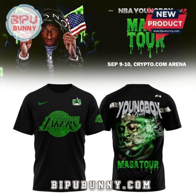 Los Angeles Lakers x NBA Young Boy Masa Tour Shirt
