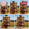 Six tiger head liquor bottles with different cap styles!