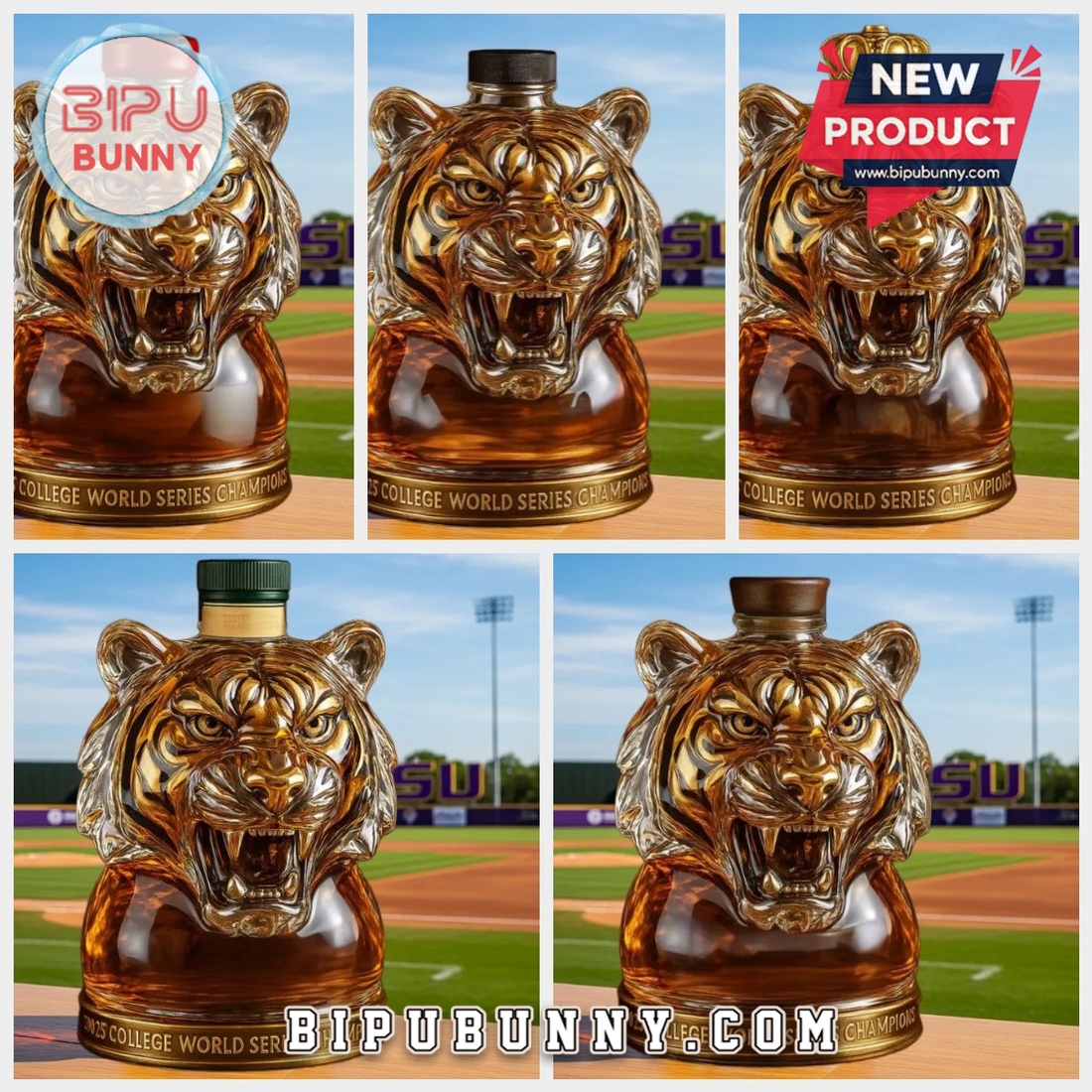 LSU Tigers Champion Whiskey Bottle LSU Tigers Champion Whiskey Bottle