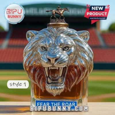 LSU Tigers Football Fear The Roar Whisky Bottle
