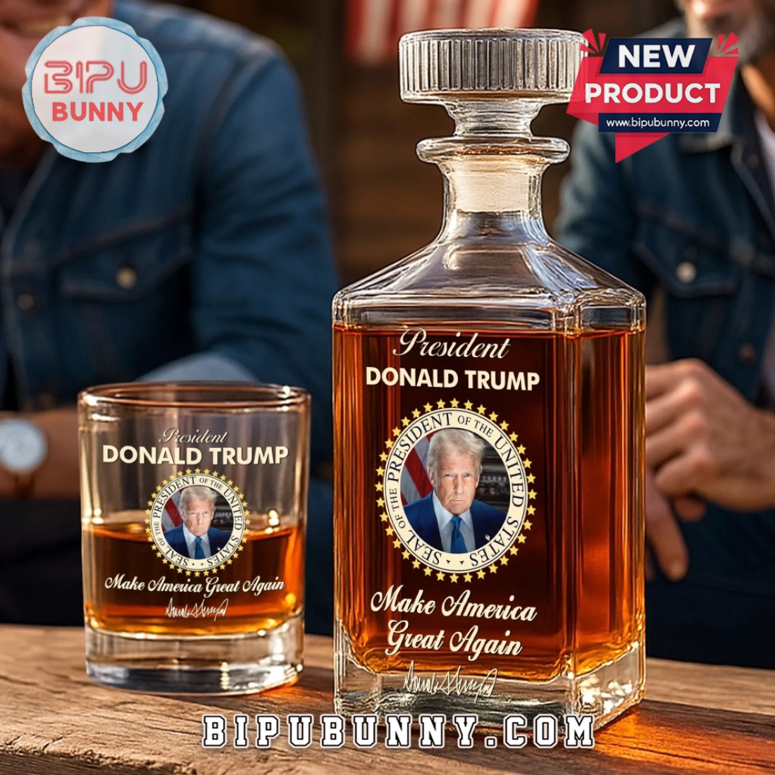 Make America Great Again Donald Trump Whiskey Decanter Set Make America Great Again Donald Trump Whiskey Decanter Set