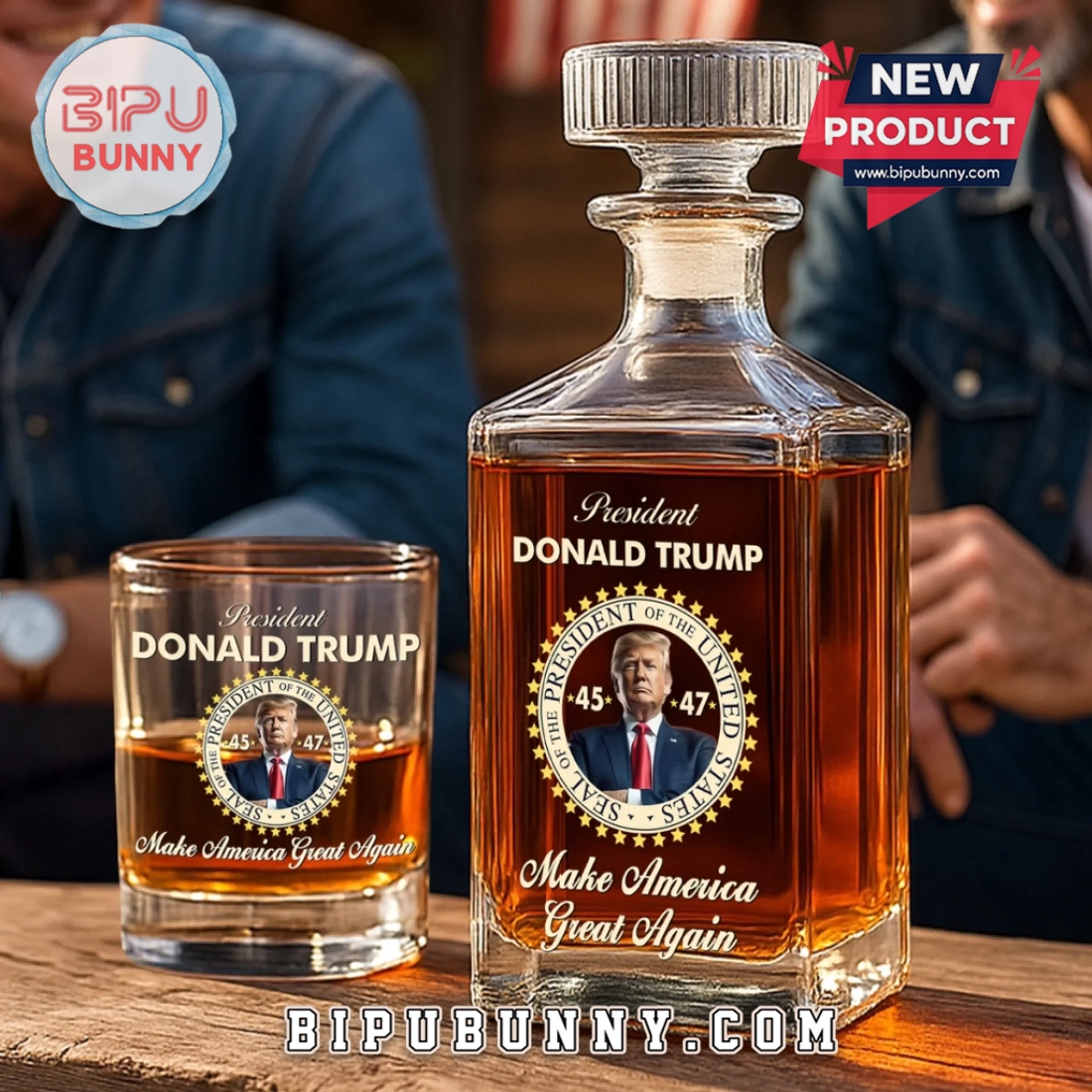 Make America Great Again Trump Whiskey Decanter Set Make America Great Again Trump Whiskey Decanter Set
