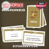 Title Deed card from the Monopoly Marines edition with military base and costs.