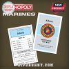 Monopoly Marines edition property card for Albany base with rent and upgrade details.