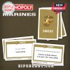 Monopoly Marines edition Orders cards with Marine-themed missions and rewards.