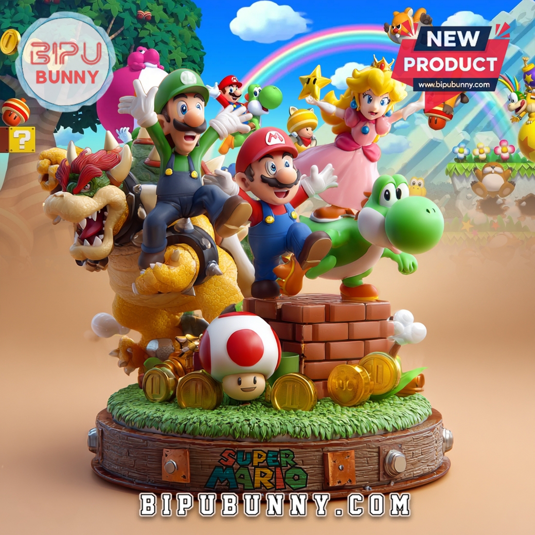 Mario Acrylic Block Display Gift For Fan Mario Acrylic Block Display Gift For Fan