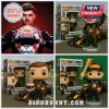 Max Verstappen Funko Pop figurines with Red Bull Racing theme.